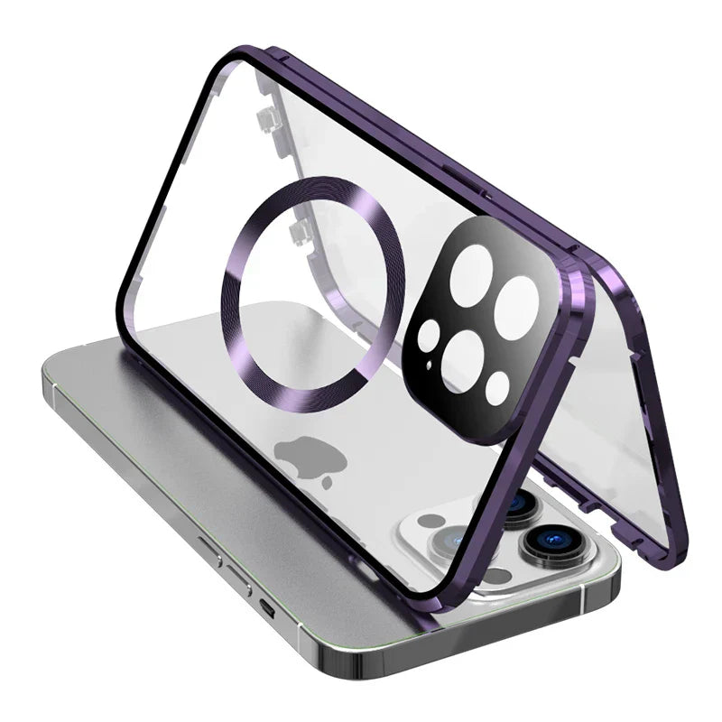 Vivolux | Vollschutz Metallrand Hülle für iPhone