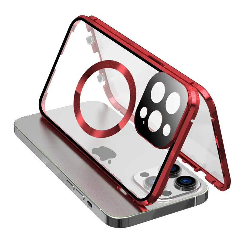 Vivolux | Vollschutz Metallrand Hülle für iPhone