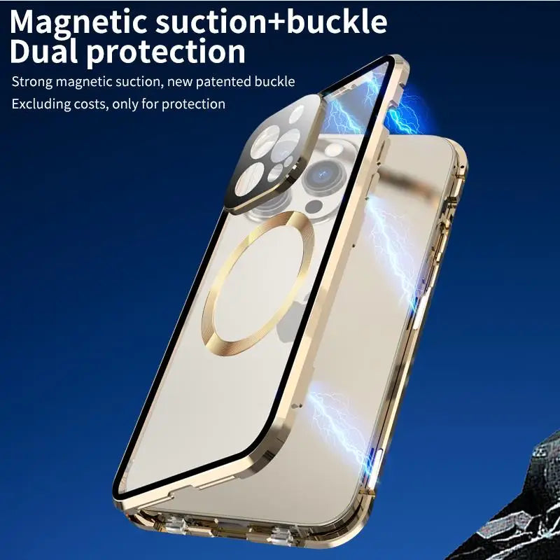 Vivolux | Vollschutz Metallrand Hülle für iPhone