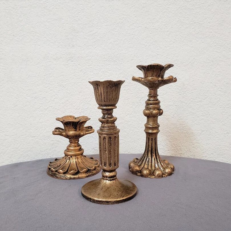 Vivolux | AuricGlow – Rustikale Kerzehalter mit eleganter Luxus für einen zeitlosen Look