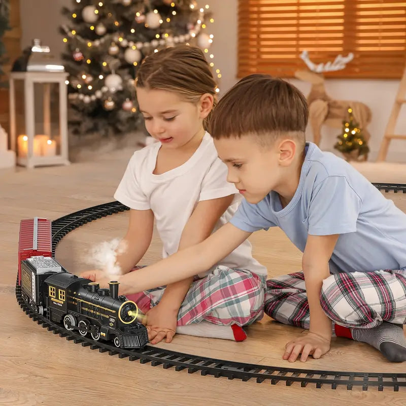 Vivolux | TrackMaster Pro - Batteriebetriebenes elektrisches Zugset mit realistischen Geräuschen