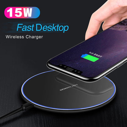 Vivolux | 30W Schnelles kabelloses Ladepad | Premium USB C Ladekabel MagSafe Ladegerät für Apple iPhone, Samsung & Android - Fast Wireless Charging Pad