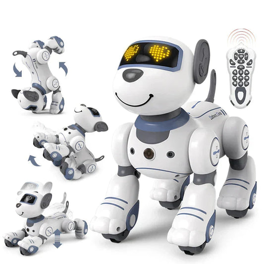 Vivolux | Roboter-Elektronikhund, Stunt-Hund, Sprachbefehl, programmierbarer Berührungssinn, Musiklied, Roboterhund für Kinderspielzeug