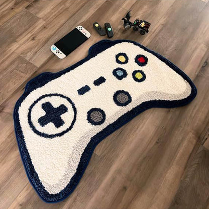 Vivolux | Spielcontroller-förmiger Faux-Kaschmir-gedruckter Teppich
