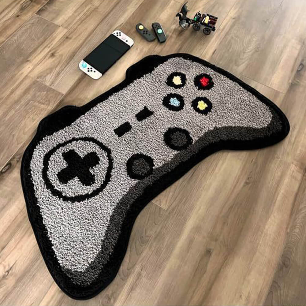Vivolux | Spielcontroller-förmiger Faux-Kaschmir-gedruckter Teppich