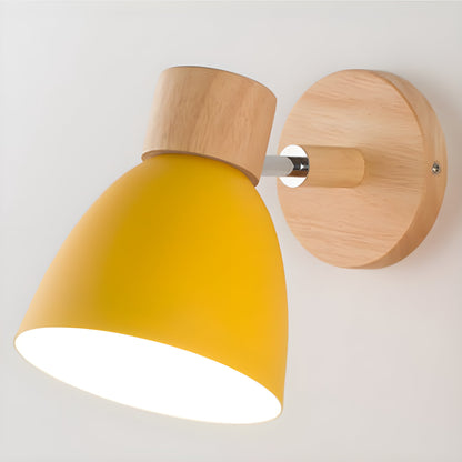 Vivolux | Holz Nordische Wandlampe mit Schalter für das Schlafzimmer