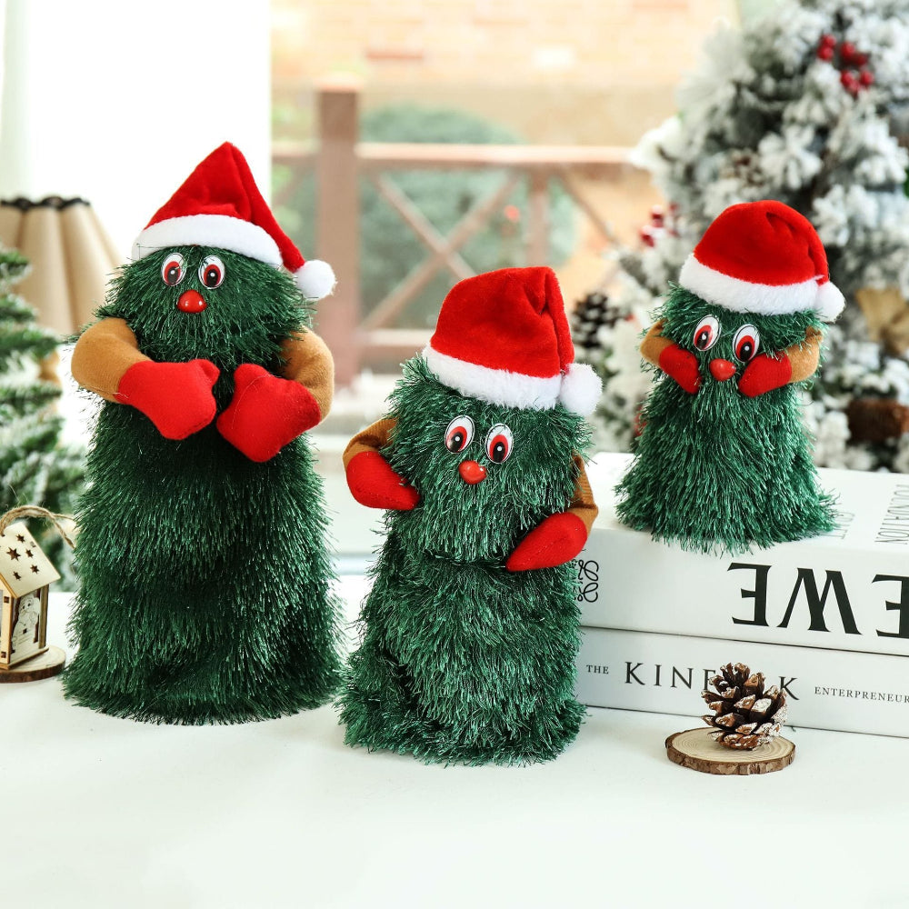 Vivolux | Animierter Musikalischer Plush Weihnachtsbaum – Tanzende Dekoration für Feiertage