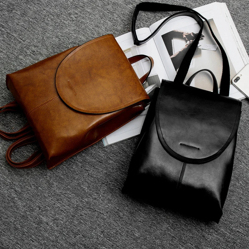 Vivolux | Trendiger Leder Rucksack für Frauen - Stilvoll, Vielseitig & Nachhaltig