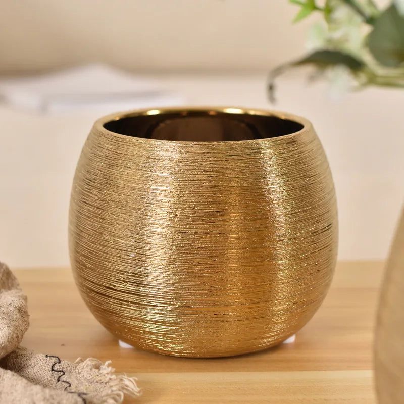Vivolux | Gold-beschichteter Blumentopf