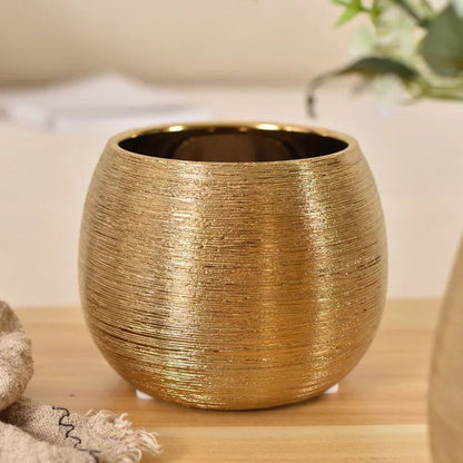 Vivolux | Gold-beschichteter Blumentopf