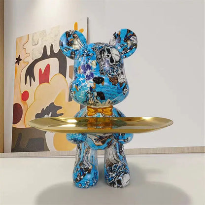 Vivolux | Graffiti-Bär-Figur Schlüsselaufbewahrung