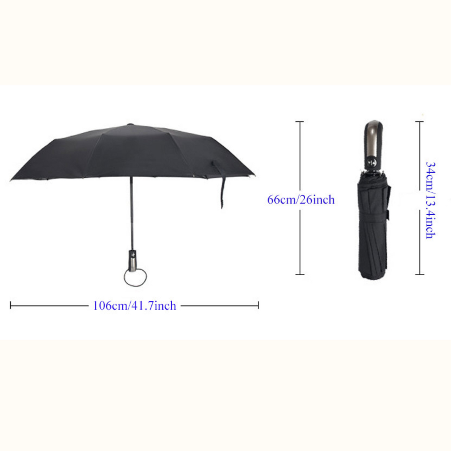 Vivolux | Winddicht Anti-UV Automatischer Eleganter Regenschirm