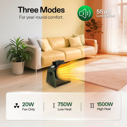 Vivolux | Elektrischer Raumheizer mit einstellbarem Thermostat Gewächshaus Hausgebrauch