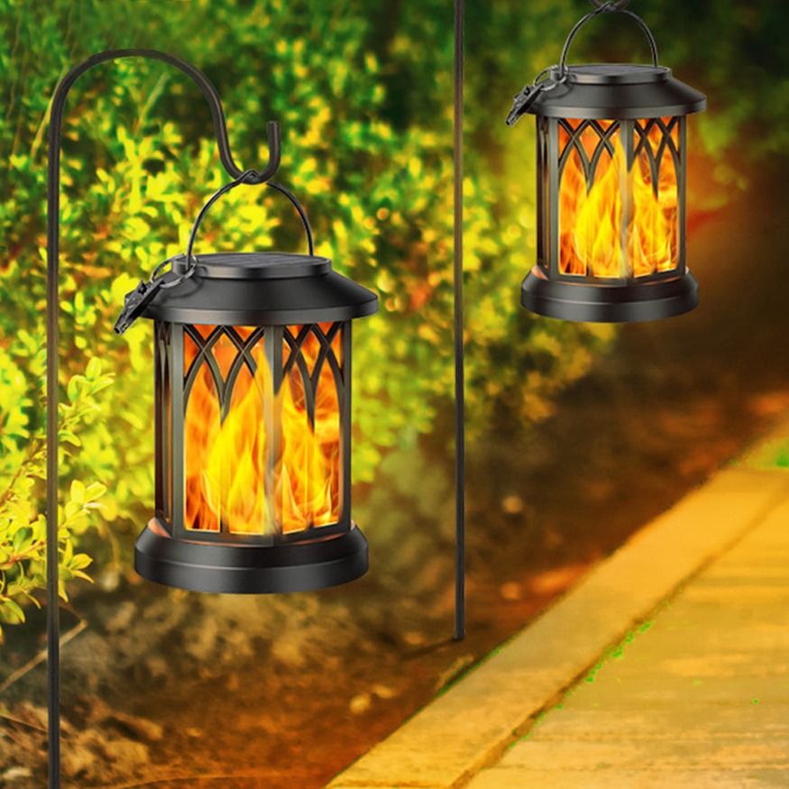 Vivolux | FlameGlow™ - Hängende Solar-Flammenlaterne (2er-Pack)