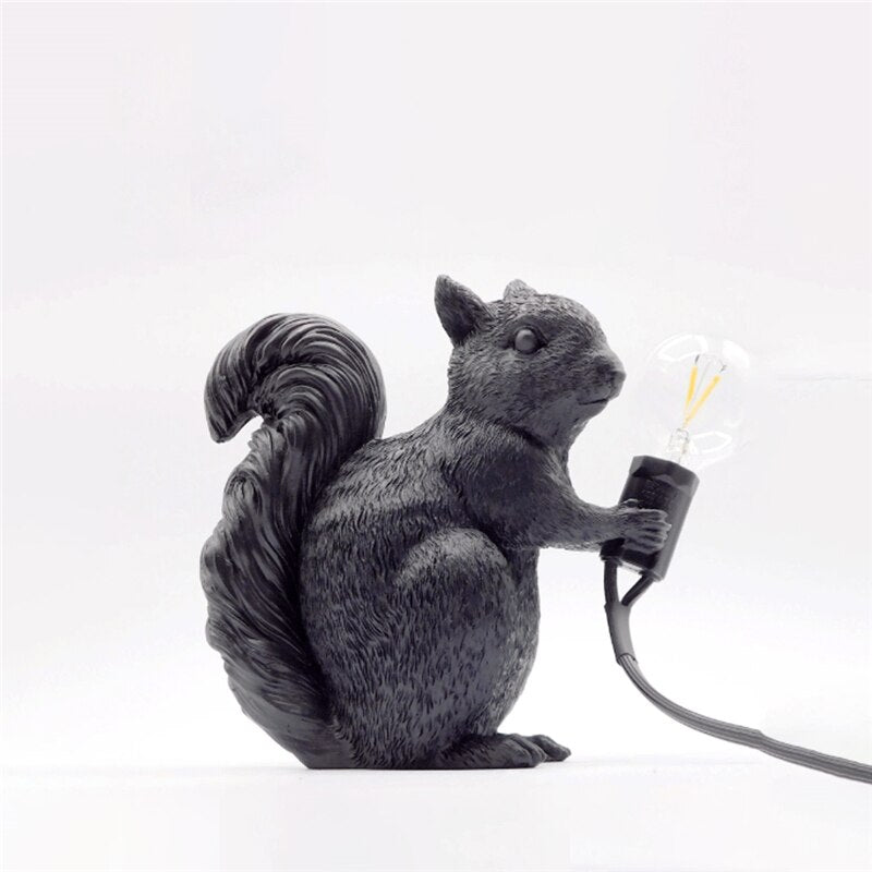 Vivolux | SquirrelBright Nordische Eichhörnchen Tischlampe | Designer-Deko | LED Stimmungslicht | Perfekt für Zuhause