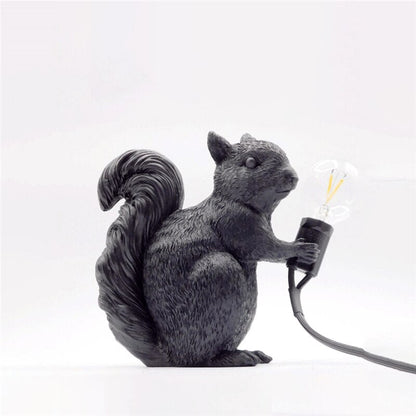 Vivolux | SquirrelBright Nordische Eichhörnchen Tischlampe | Designer-Deko | LED Stimmungslicht | Perfekt für Zuhause