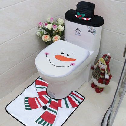 Vivolux | 3pcs Fancy Weihnachtsmann Toilettensitzbezüge