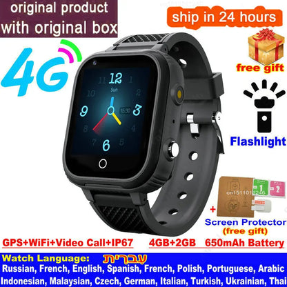 Vivolux | LT21 4G Kinder Smartwatch mit GPS, WiFi, Videoanruf, SOS, IP67 wasserdicht - Kindersicherheitstracker und Standortüberwachungs-Handy-Uhr