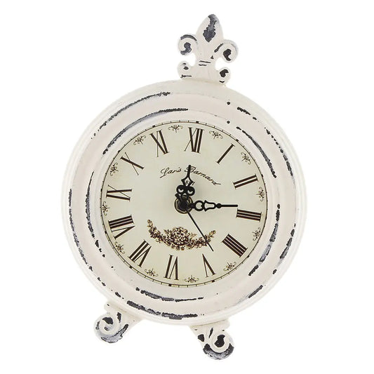 Vivolux | Vintage Holzstil Tischuhr mit Alarm