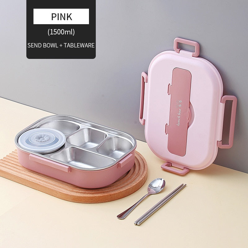 Vivolux | Edelstahl Mehrfachfach Kinder Lunchbox