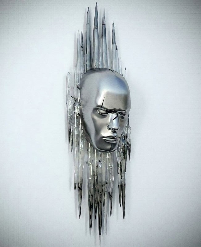 Vivolux | Metallfigur Statues Stile Abstraktes Leinwandgemälde Paare Wandkunst Liebes-Skulptur Poster Druck Wohnkultur Wohnzimmer Geschenke