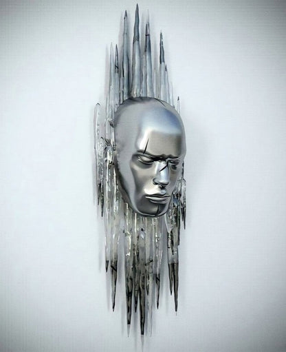 Vivolux | Metallfigur Statues Stile Abstraktes Leinwandgemälde Paare Wandkunst Liebes-Skulptur Poster Druck Wohnkultur Wohnzimmer Geschenke