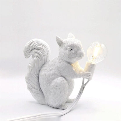 Vivolux | SquirrelBright Nordische Eichhörnchen Tischlampe | Designer-Deko | LED Stimmungslicht | Perfekt für Zuhause
