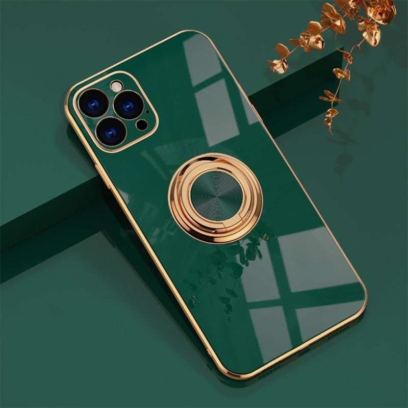 Vivolux |  iPhone Hülle mit Metallständer Ring