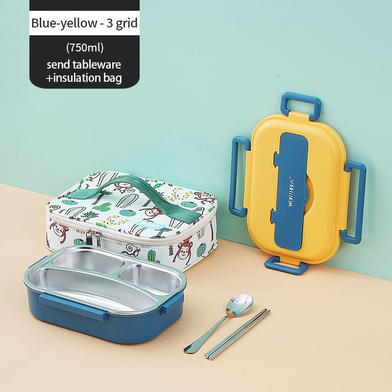 Vivolux | Edelstahl Mehrfachfach Kinder Lunchbox