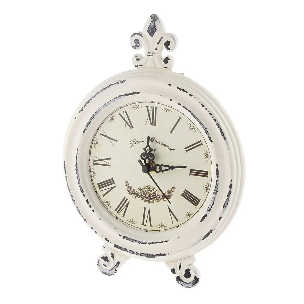 Vivolux | Vintage Holzstil Tischuhr mit Alarm