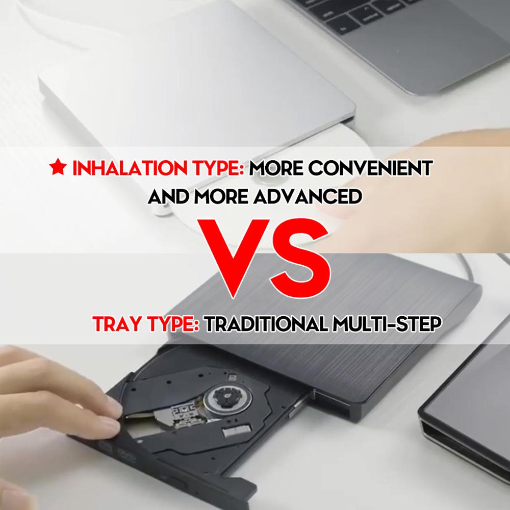 Vivolux | Externer DVD-Recorder für optische Laufwerke Tragbar für MacBook Air