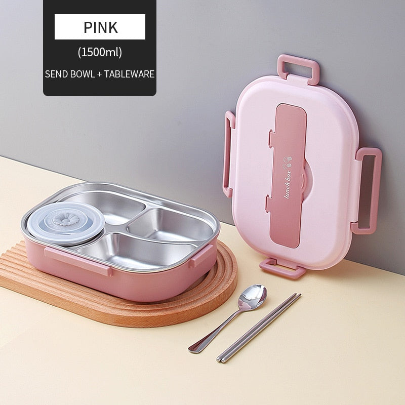 Vivolux | Edelstahl Mehrfachfach Kinder Lunchbox
