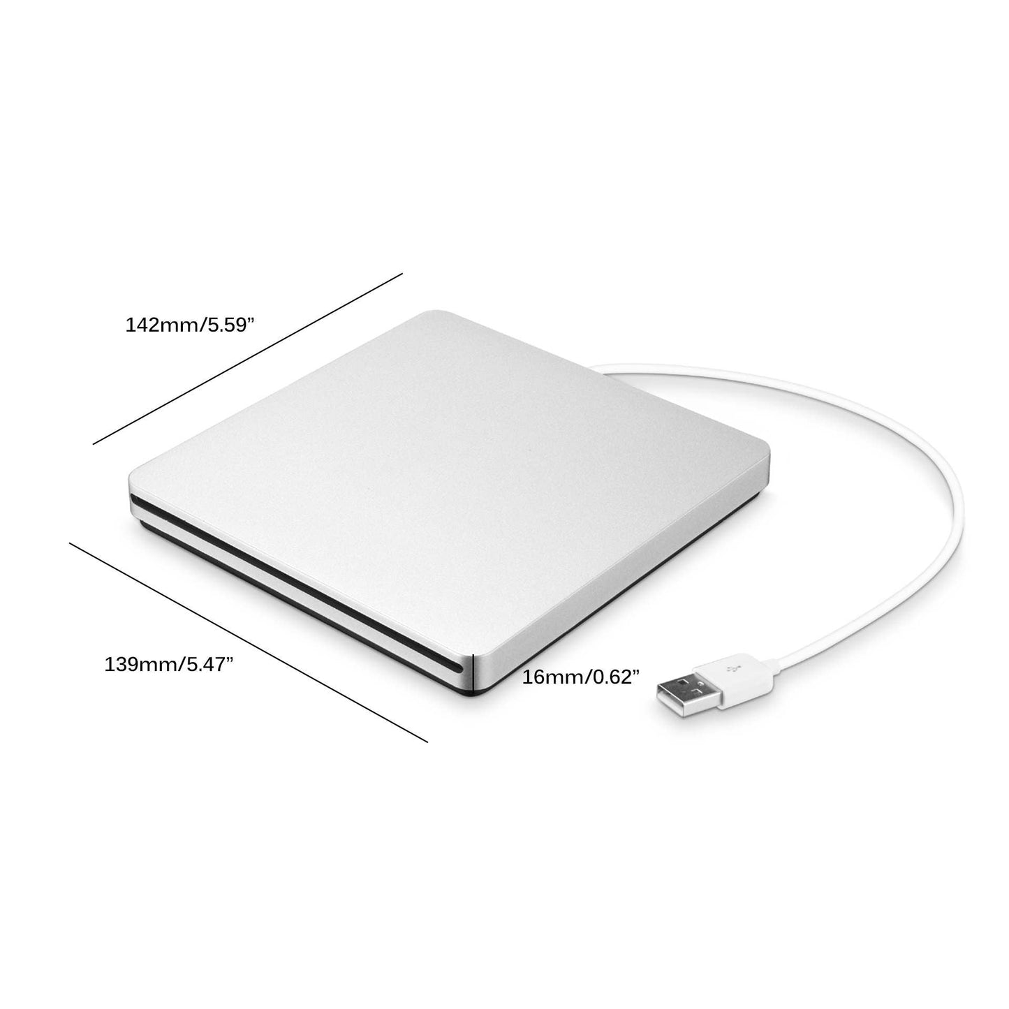 Vivolux | Externer DVD-Recorder für optische Laufwerke Tragbar für MacBook Air