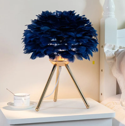 Vivolux | Tischlampe - FeatherLux - Dimmbares Licht - Elegantes Federdesign