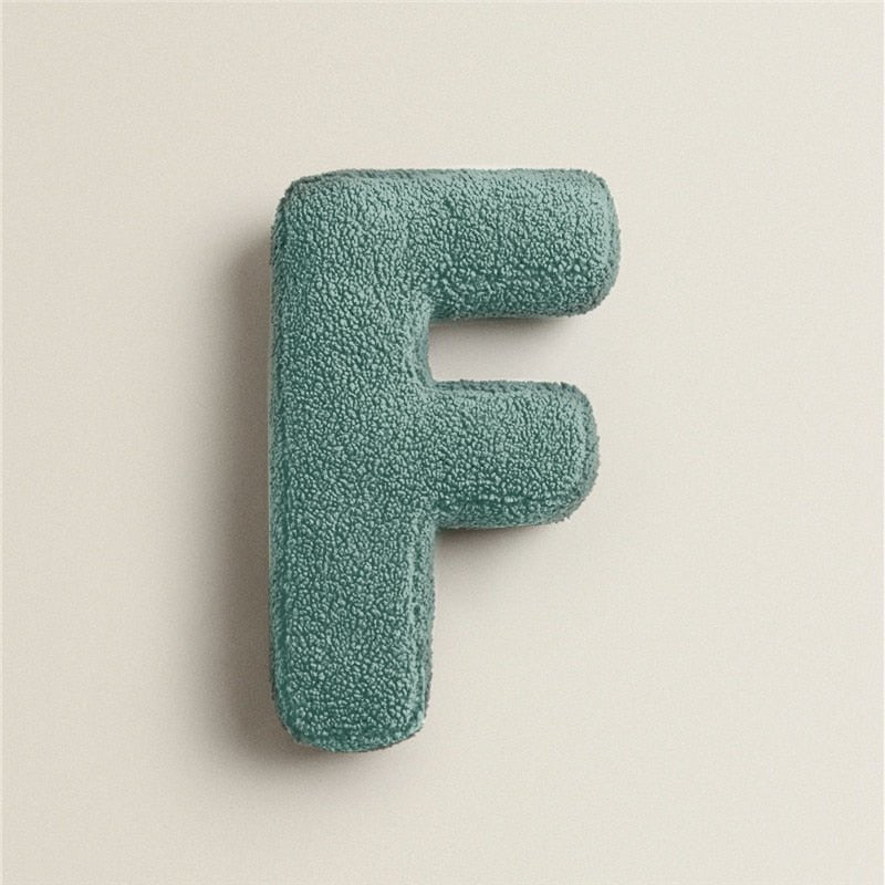 Vivolux | PlushLetter Kissen - Weiches Buchstaben-Kissen für Schlafzimmer und Kinderzimmer