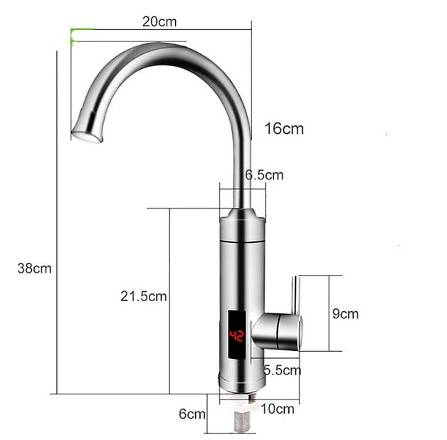 Elektrischer Wasserhahn Küchenarmatur