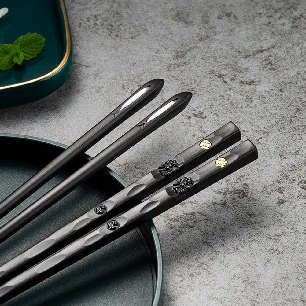 Vivolux | DineLux – Luxuriöses Essstäbchen-Set mit Raffinierten Designs (5 Paar)