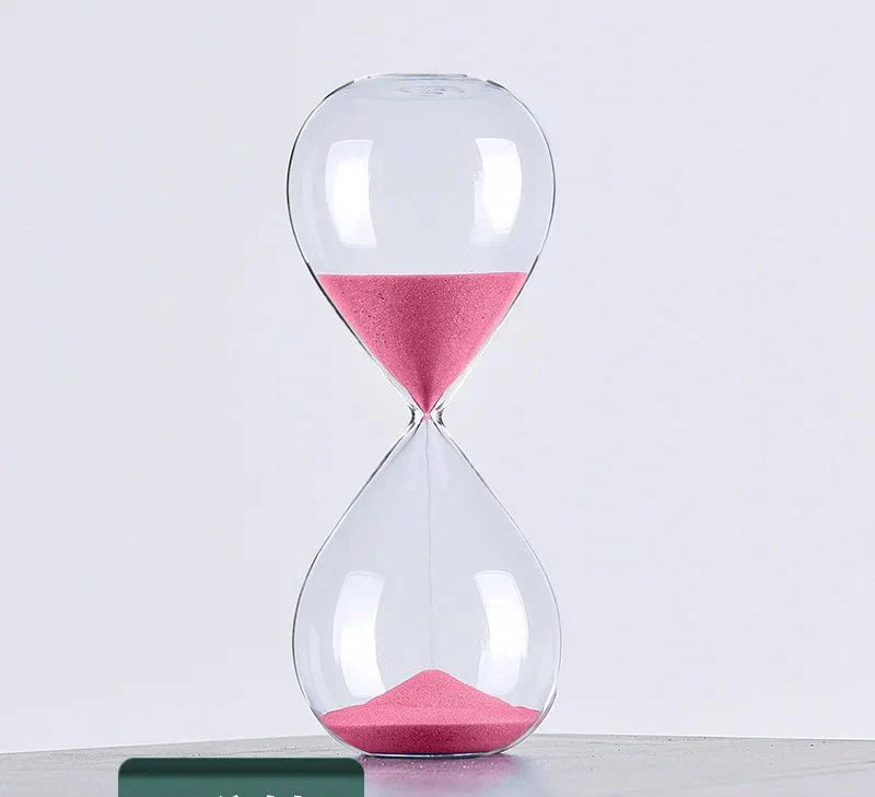 Vivolux | Glas Sanduhr Timer | Stilvolle Dekoration mit 5/10/30/60 Minuten Zeitangabe