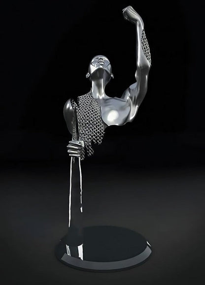 Vivolux | Metallfigur Statues Stile Abstraktes Leinwandgemälde Paare Wandkunst Liebes-Skulptur Poster Druck Wohnkultur Wohnzimmer Geschenke