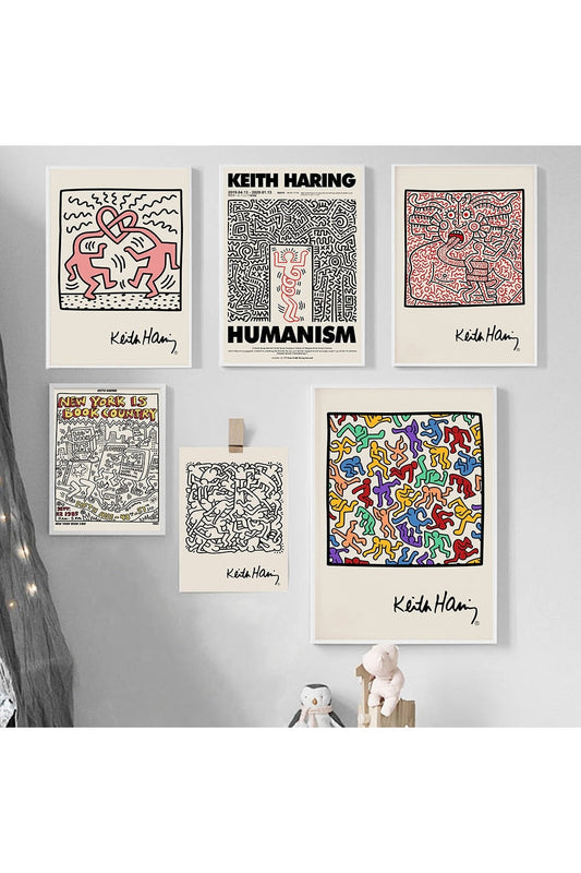Vivolux | Keith Haring Inspiriertes Leinwandkunst