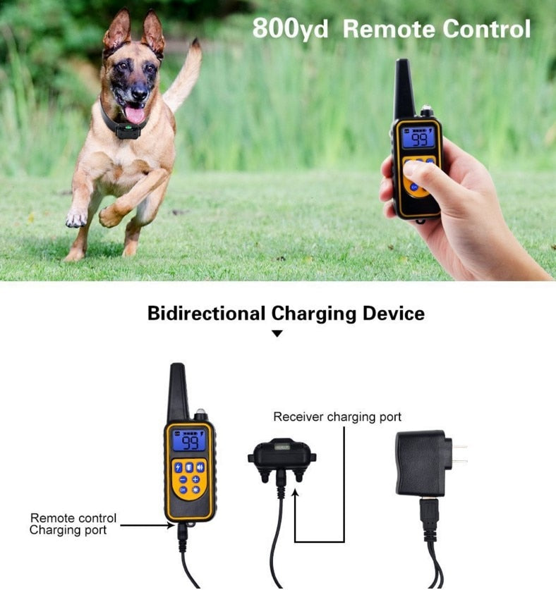 Vivolux | Lange Shot Elektrischer Hundetraining Wasserdicht Kragen