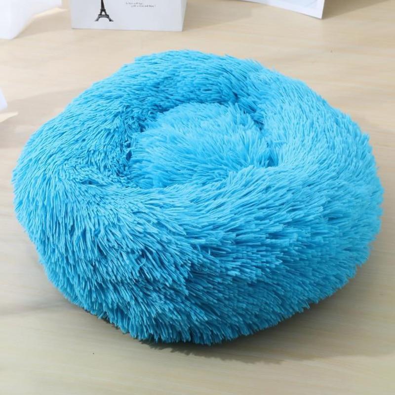 Vivolux | PawNest Beruhigendes Donut-Katzenbett | Rundes Plüsch Nest | Stresslindernd & Gemütlich | Perfekt für Katzen & kleine Hunde