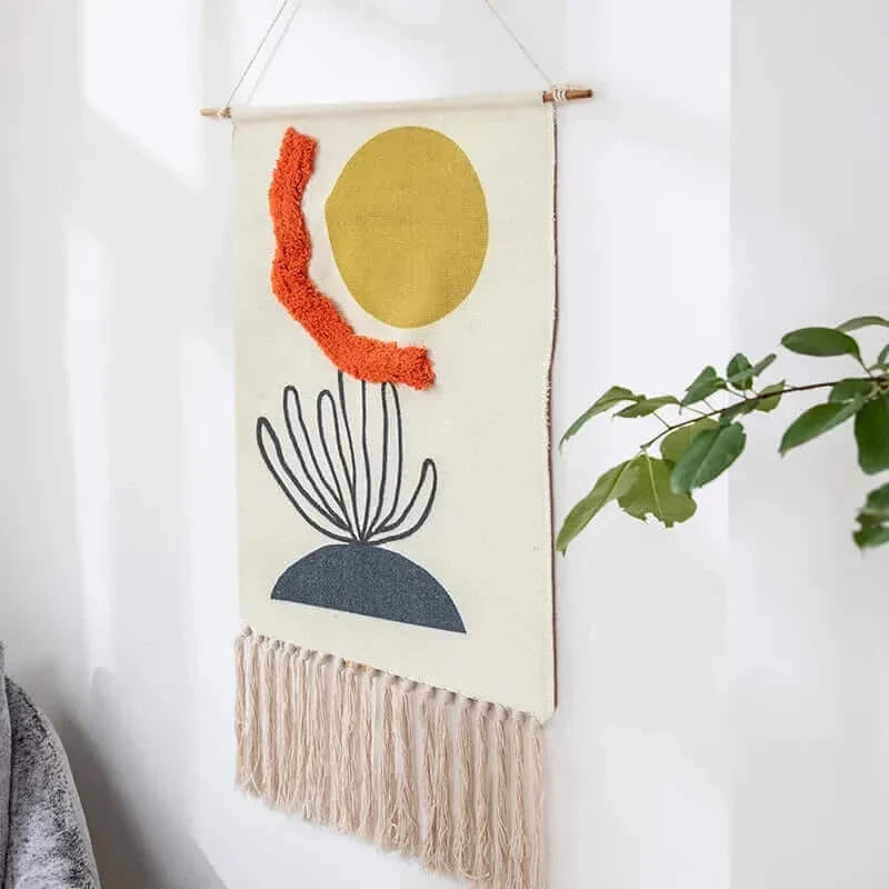 Vivolux | Macrame Hängender Baumwollteppich