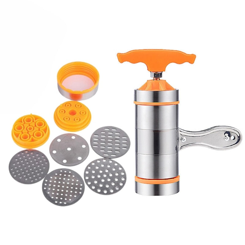 Vivolux | Handbetriebene Edelstahl Nudelzauberer Pasta Maker