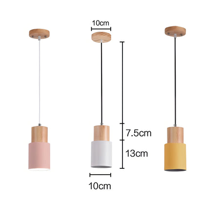 Vivolux | Jaziel - Runde Holz Nordische Hängende Pendelleuchte