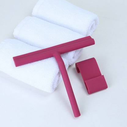 Vivolux | Retro Silikon-Wischer für die Dusche mit Aufbewahrungshalter