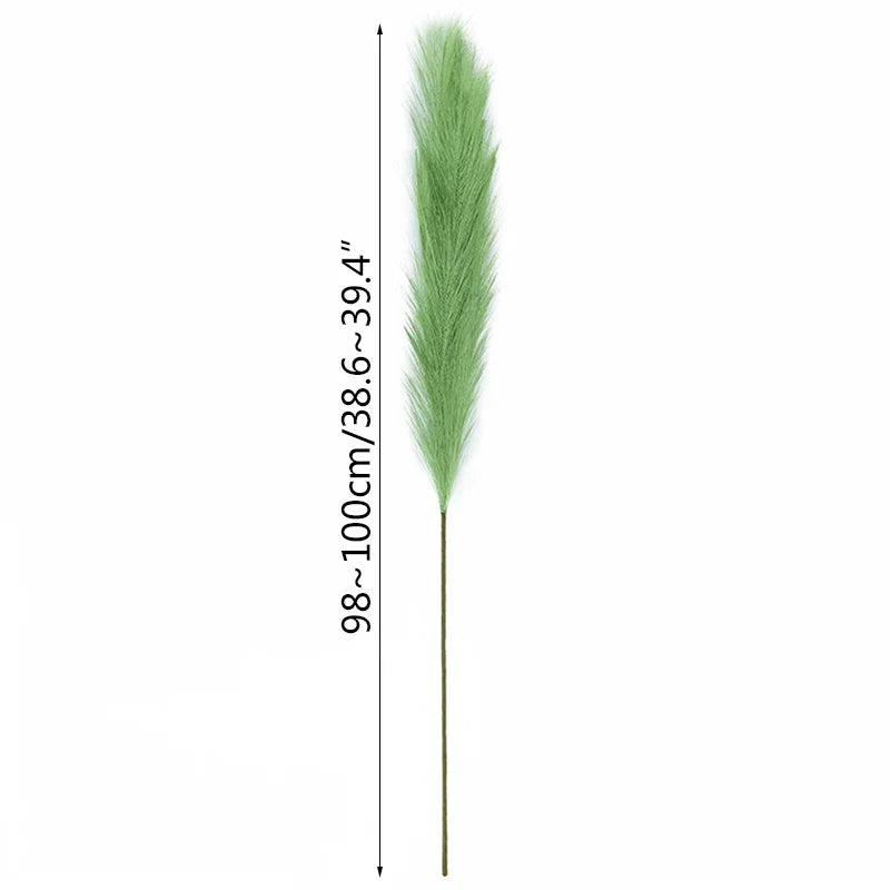 Vivolux | 5 Stück 100 cm Künstliches Pampasgras Trockenrohr Blumenstrauß Hochzeitsfeier Dekoration Zuhause Raum DIY Künstliche Pflanzen Dekorationsbedarf