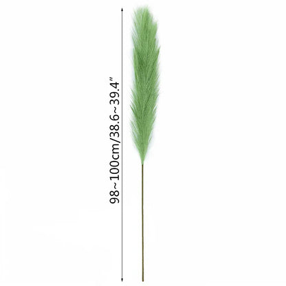 Vivolux | 5 Stück 100 cm Künstliches Pampasgras Trockenrohr Blumenstrauß Hochzeitsfeier Dekoration Zuhause Raum DIY Künstliche Pflanzen Dekorationsbedarf