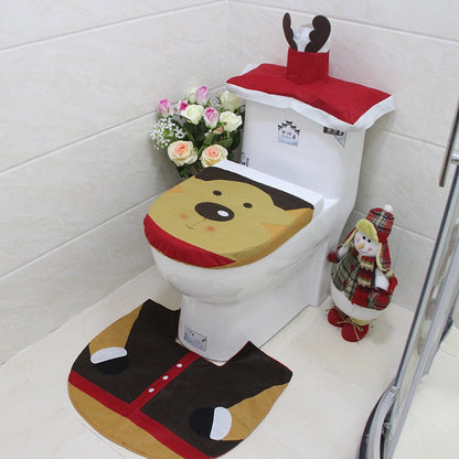 Vivolux | 3pcs Fancy Weihnachtsmann Toilettensitzbezüge