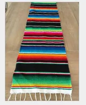 Vivolux | Boho Vibrant Mexikanische Serape Decke